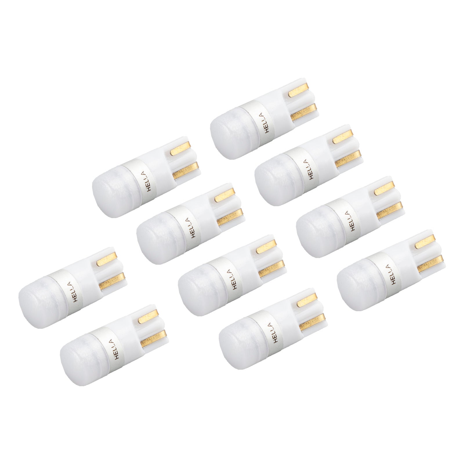 10X For HELLA LED Retrofit 158W LED/T10 W5W 12V 1W W2.1X9.5D 6000K