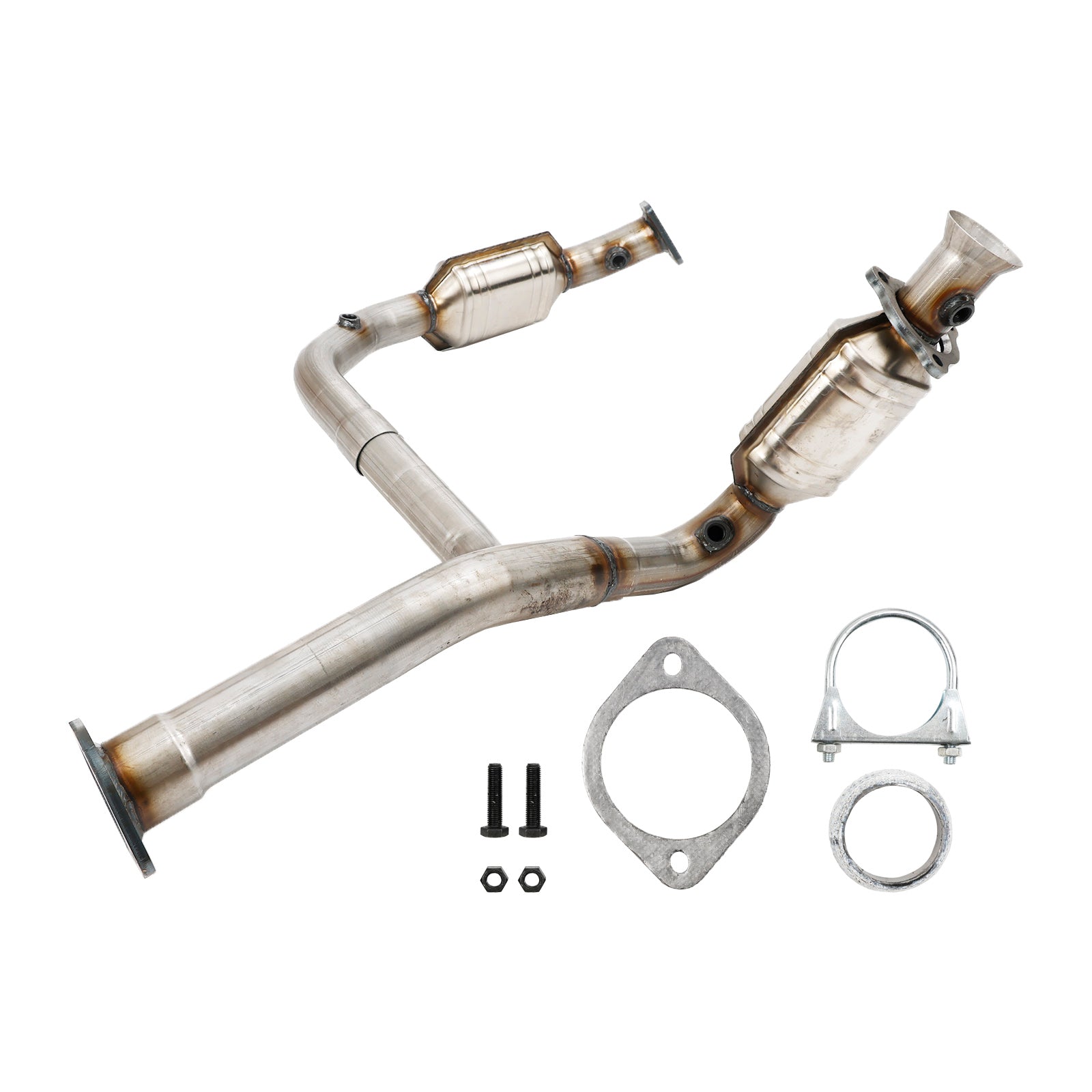 Exhaust Catalytic Converter Y-Pipe For 2007-2009 Chevy Silverado/Suburban/Yukon