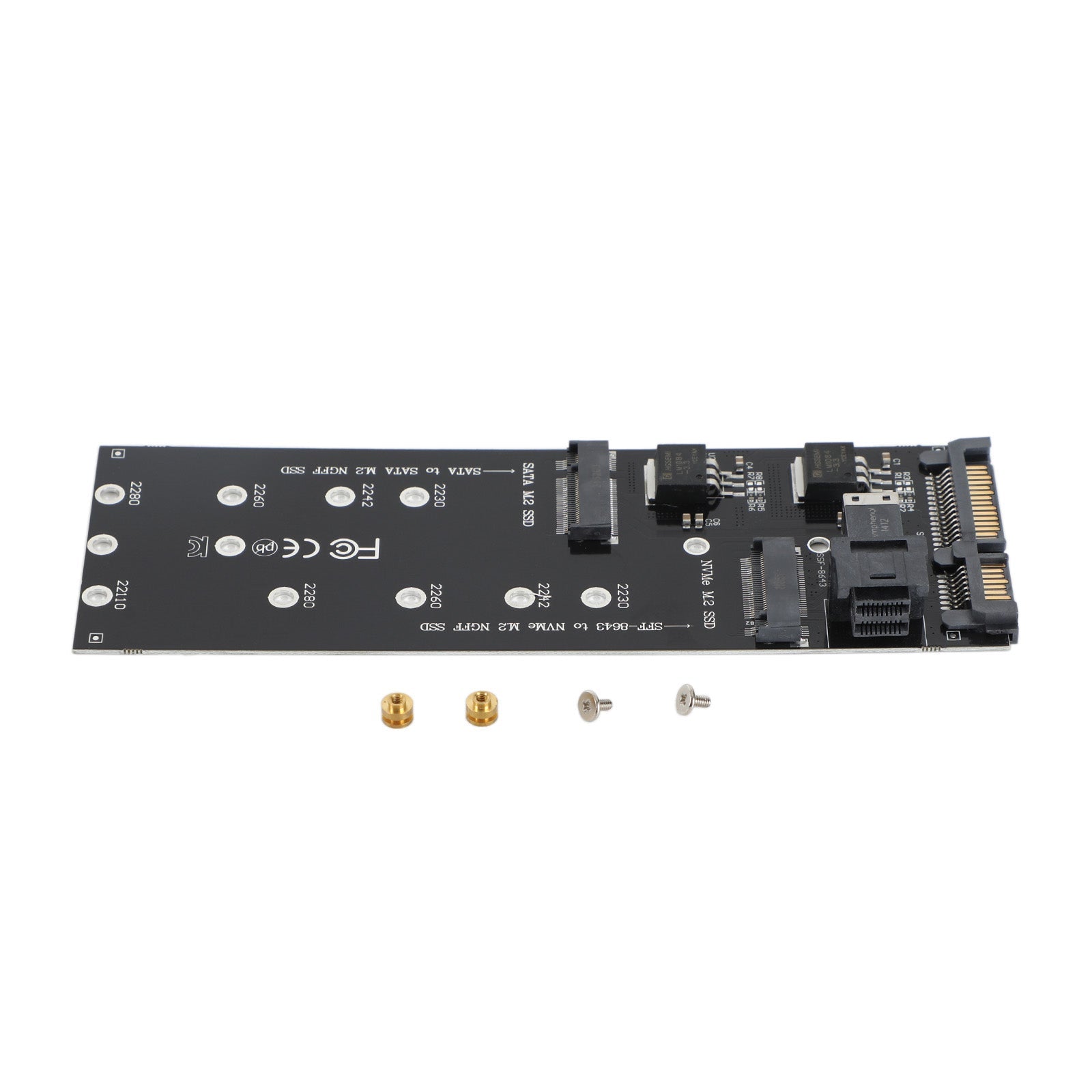 Disco duro M2 SFF-8643 a U2 NGFF M-Key a HD SAS NVME PCIe SSD Adaptador SATA