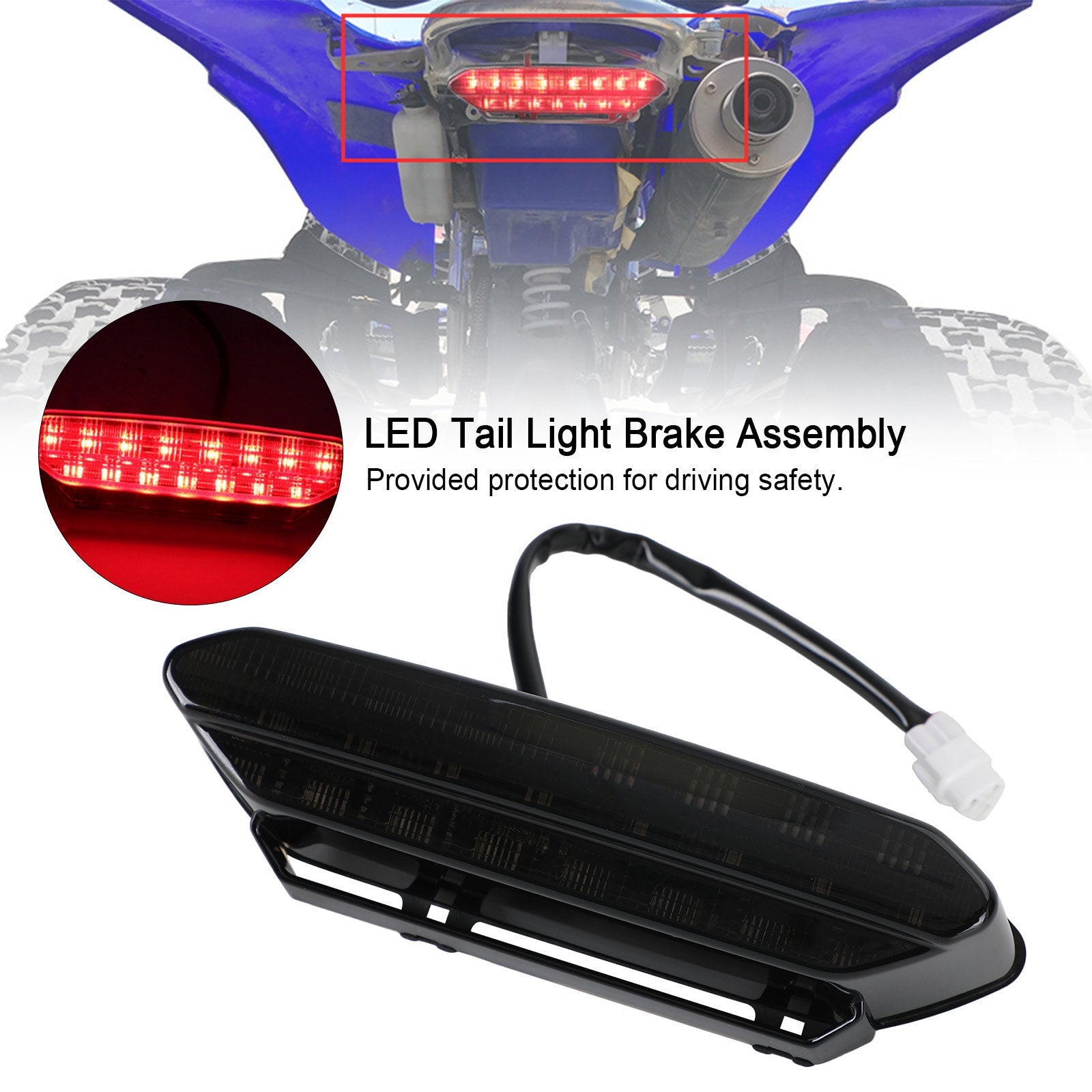 LED Tail Light Taillight for YAMAHA YFZ450 YFZ 450 2006-2009 5TG-84710-21-00 Generic