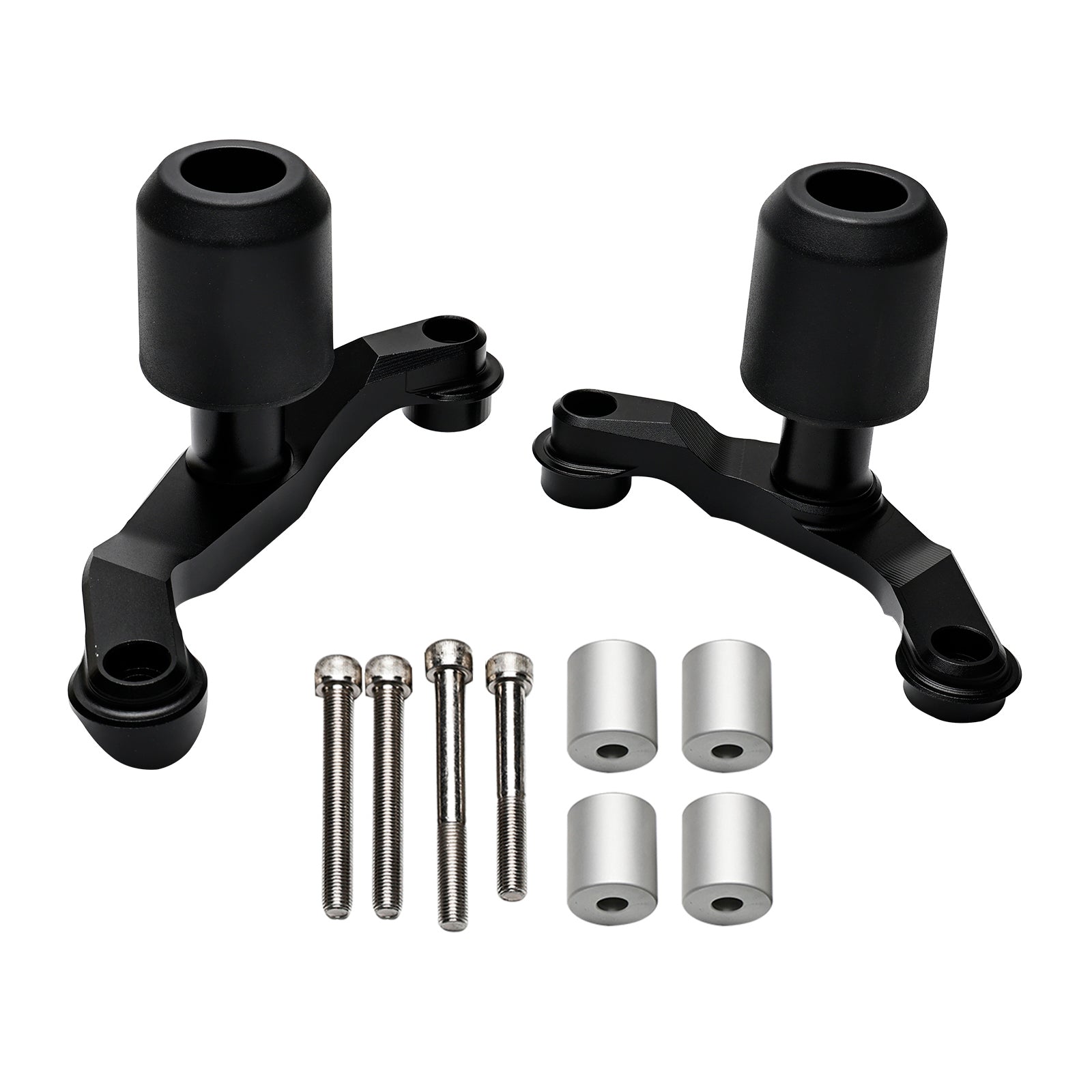 Kawasaki Zh2 2020-2023 Cnc Anti-Crash Frame Sliders Protector Black Fedex Express