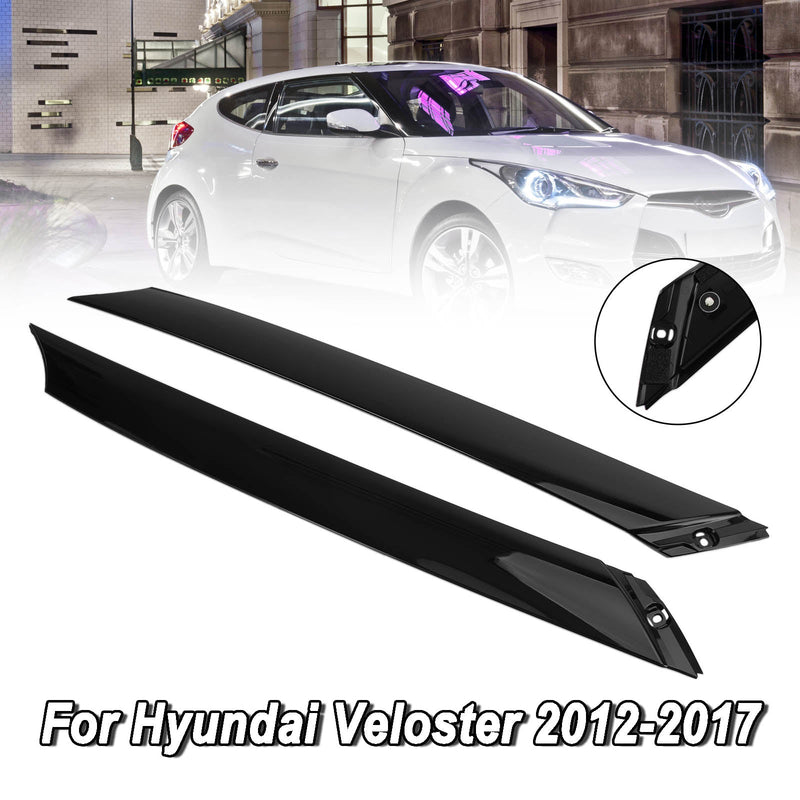 Hyundai Veloster 2012-2017 L+R Windshield Pillar Trim Exterior Molding
