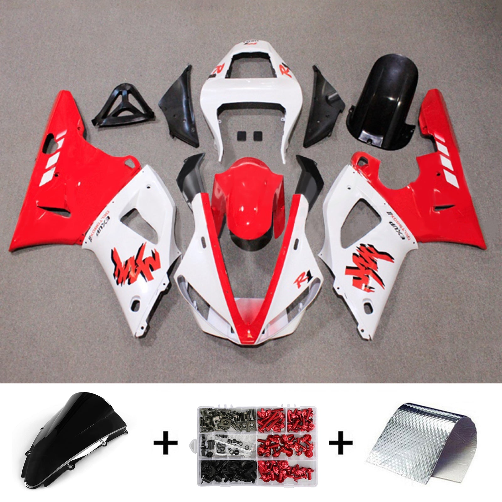 Yamaha YZF 1000 R1 2000-2001 Fairing Kit Bodywork Plastic ABS