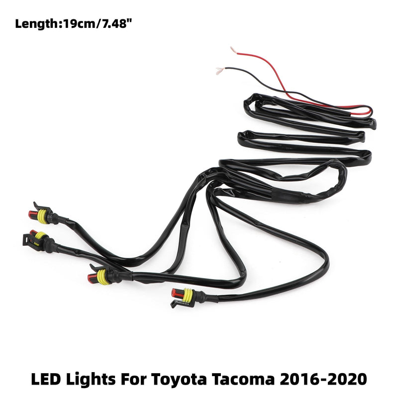 4 قطعة/المجموعة أضواء LED تناسب المصد الأمامي مصبغة تاكوما 2016-2020 PT228-35170 واضح عام 