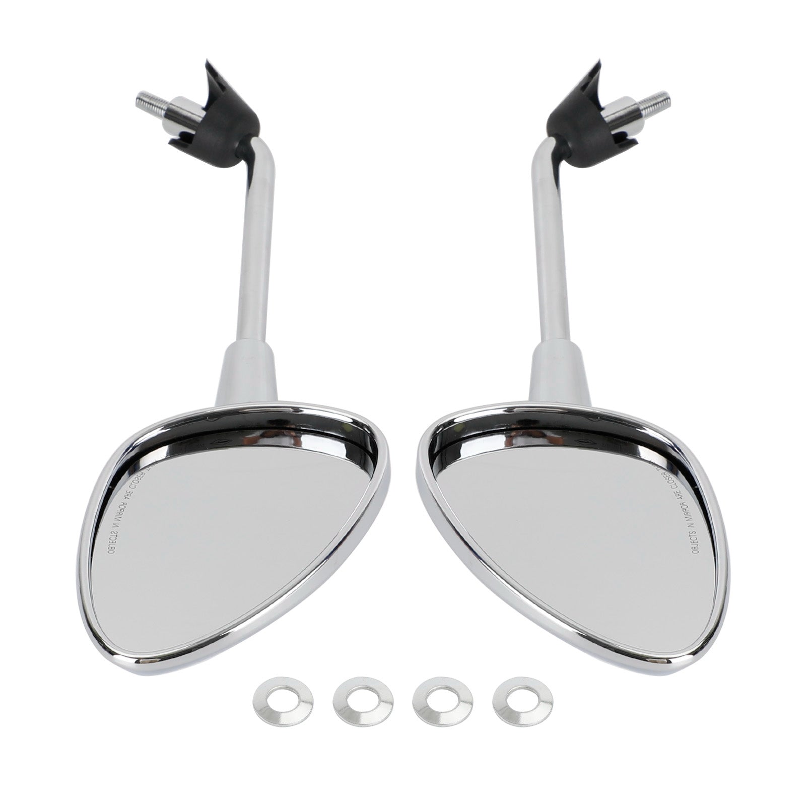 Left & Right Rearview Mirror Chrome For Vespa Sprint 50 125 150 2014-2022 Generic