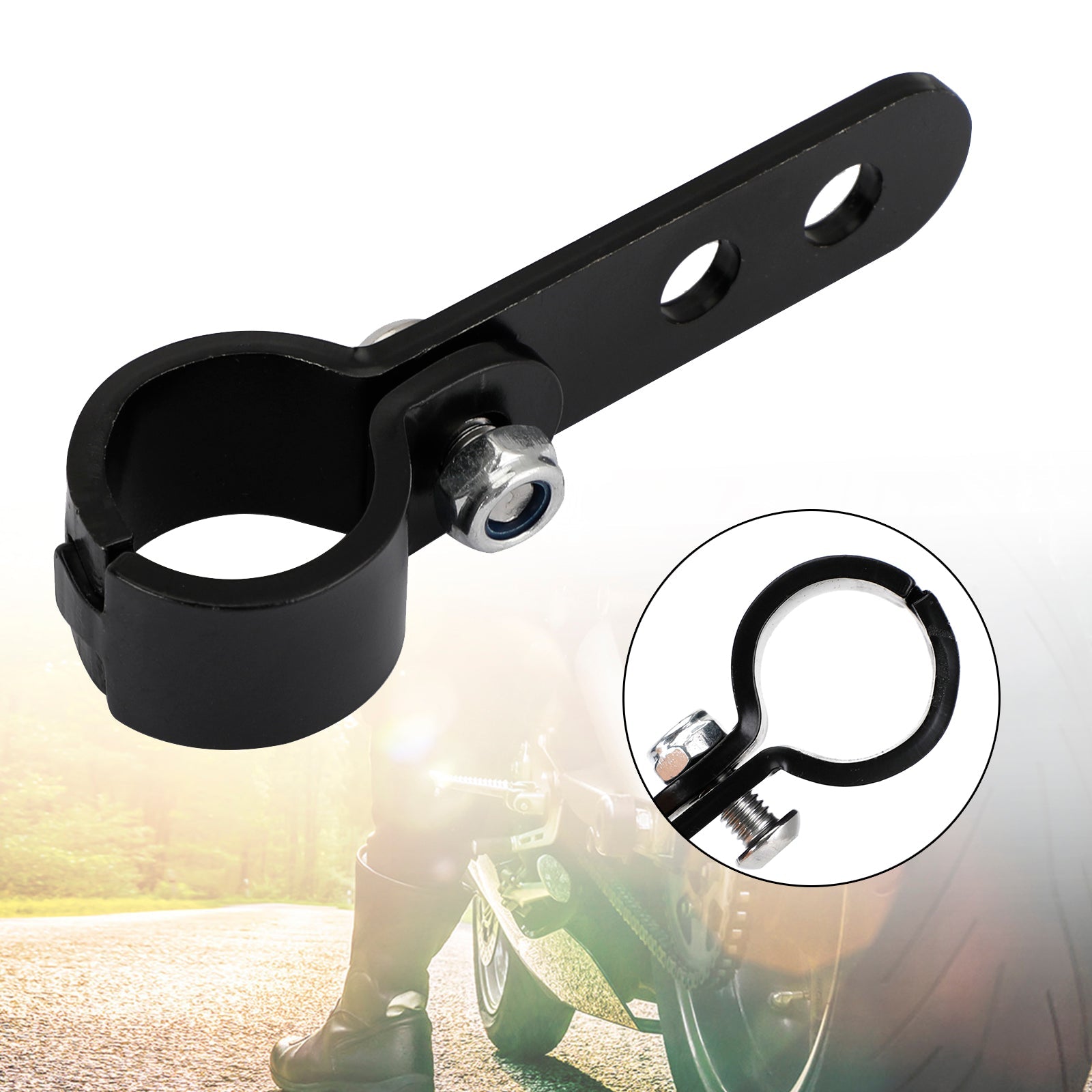 Motorcycle Foot Side Stand Assistant CNC 20-23mm Kickstand Motorbike Scooter