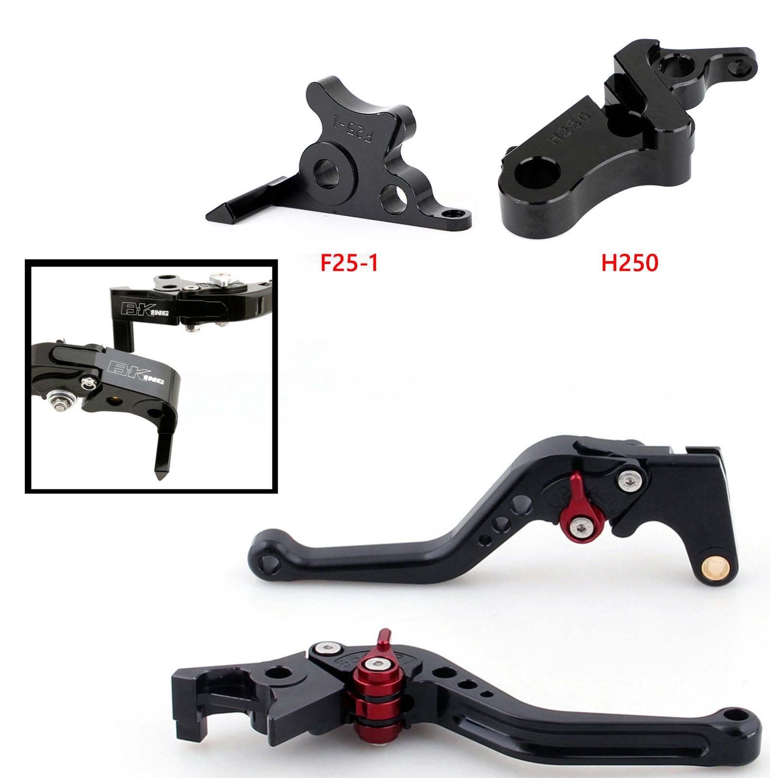 Short Clutch Brake Lever fit for Honda CBR500R/CB500F/X 19-21 CBR300R 19-21 Generic