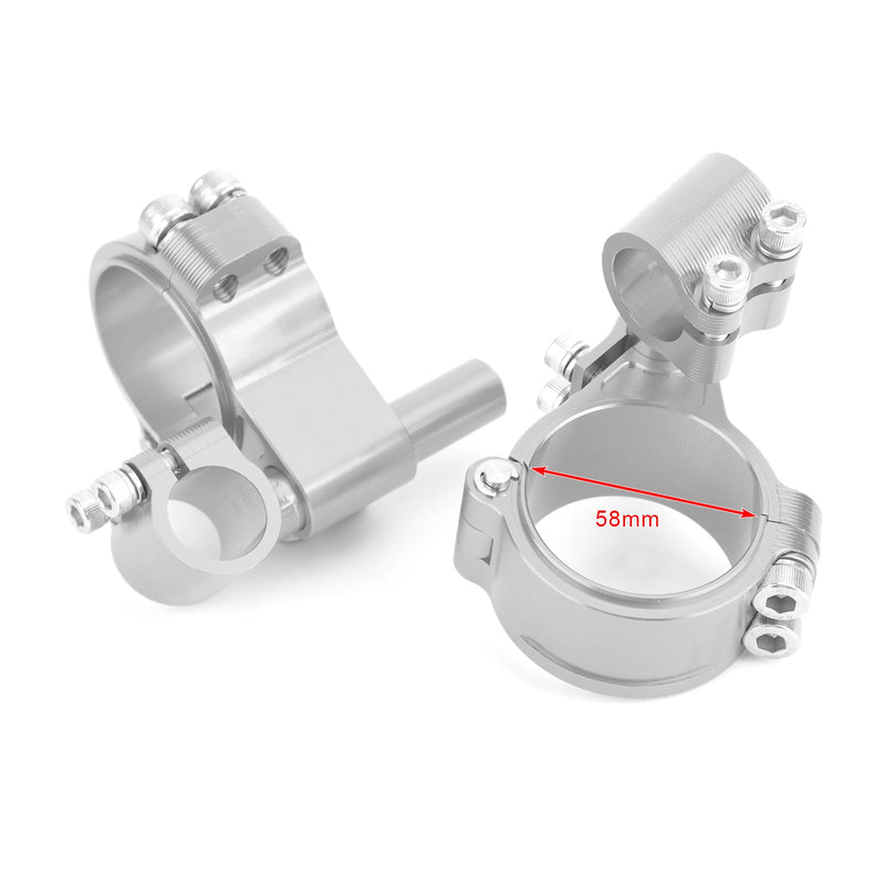 العالمي قابل للتعديل للتدوير CNC الخام كليب Ons شوكة أنبوب المقود كيت 58mm عام