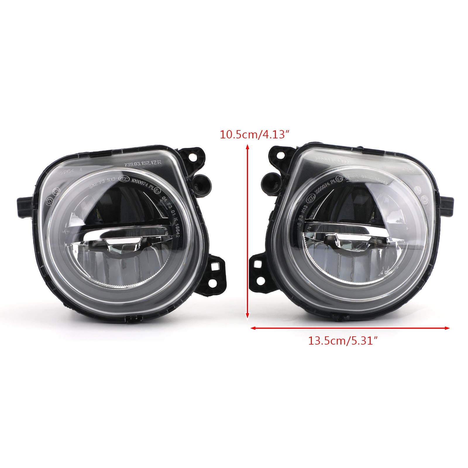 Par de faros antiniebla LED delanteros LH + RH para BMW Serie 5 F10 F07 LCI CT genérico