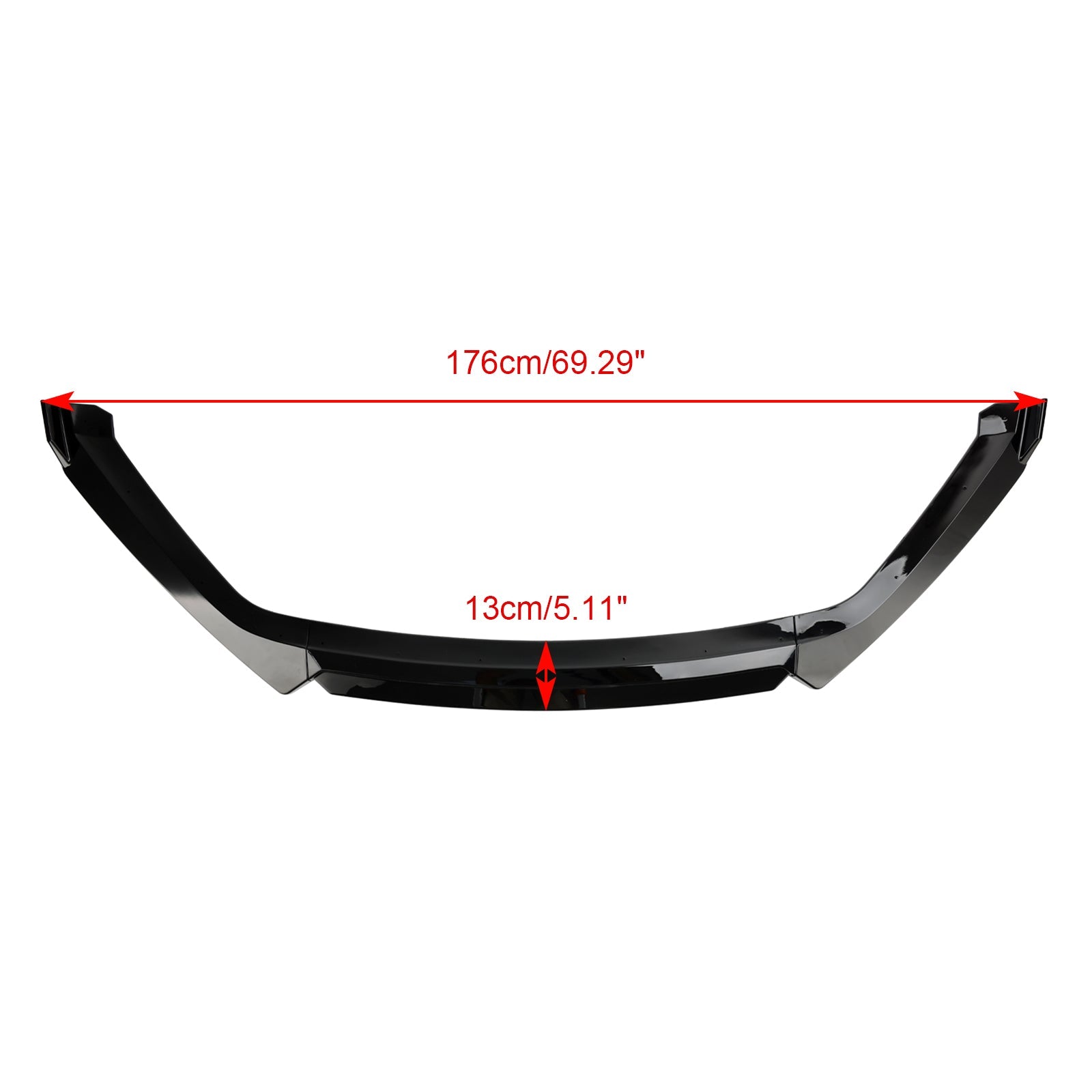 Gloss Black Front Spoiler Lip Performance fit Seat Leon 5F 2012-2020