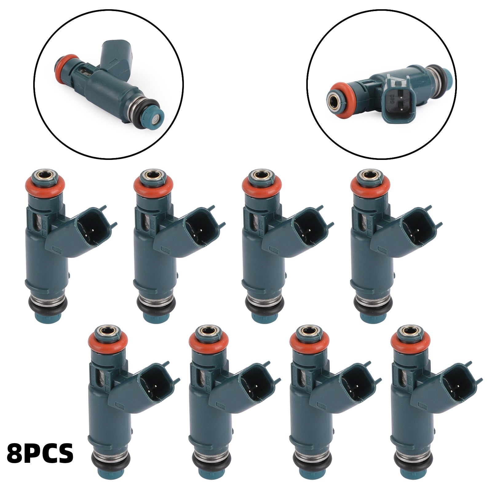 8PCS Fuel Injectors 2W93-BA Fit For 03-09 Jaguar 4.2L 08-09 Land Rover 4.2L