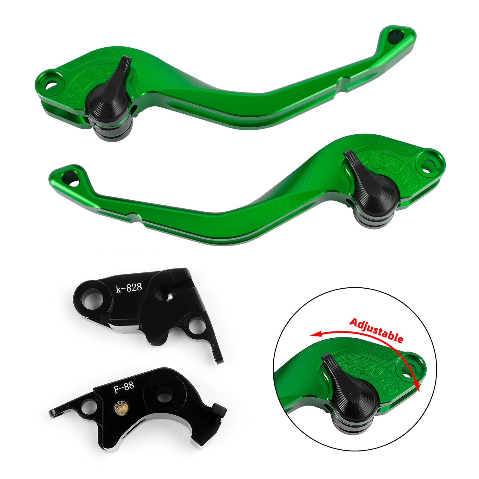 Kawasaki Z750R Z1000 ZX10R ZX6R/636 CNC Short Clutch Brake Lever