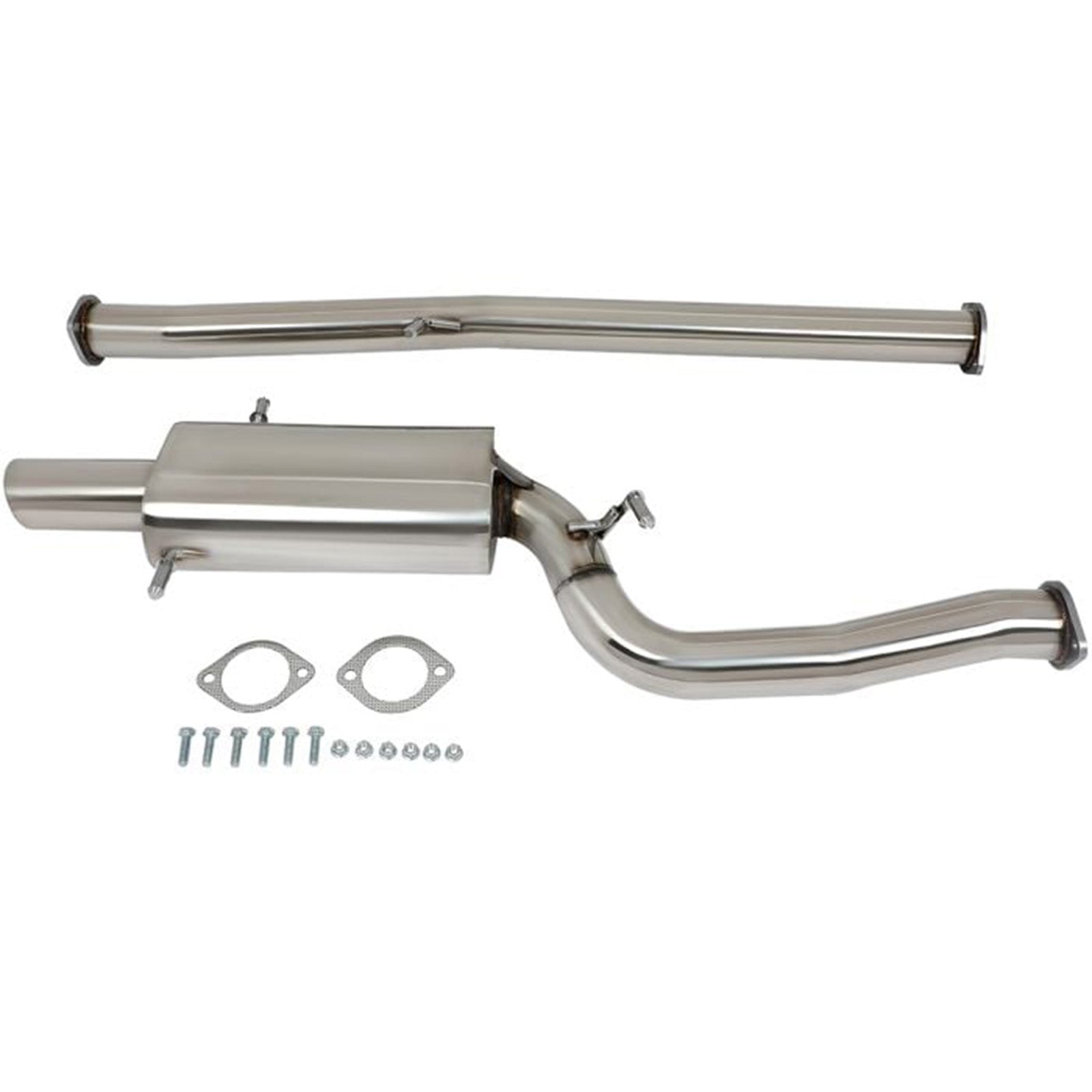 2.5L Oval 3.5" Tip Catback Exhaust Muffler Pipe System for 2002-2007 Subaru Impreza