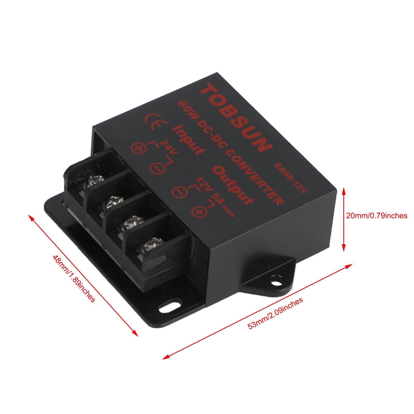 DC Voltage Regulator Buck Converter DC 24V To DC 12V 5A 60W Step Down Reducer