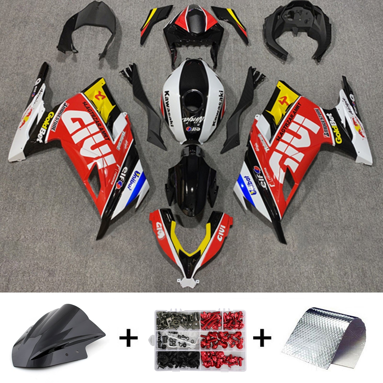 Kawasaki EX300 Ninja300 2013-2024 Fairing Kit Bodywork Plastic ABS