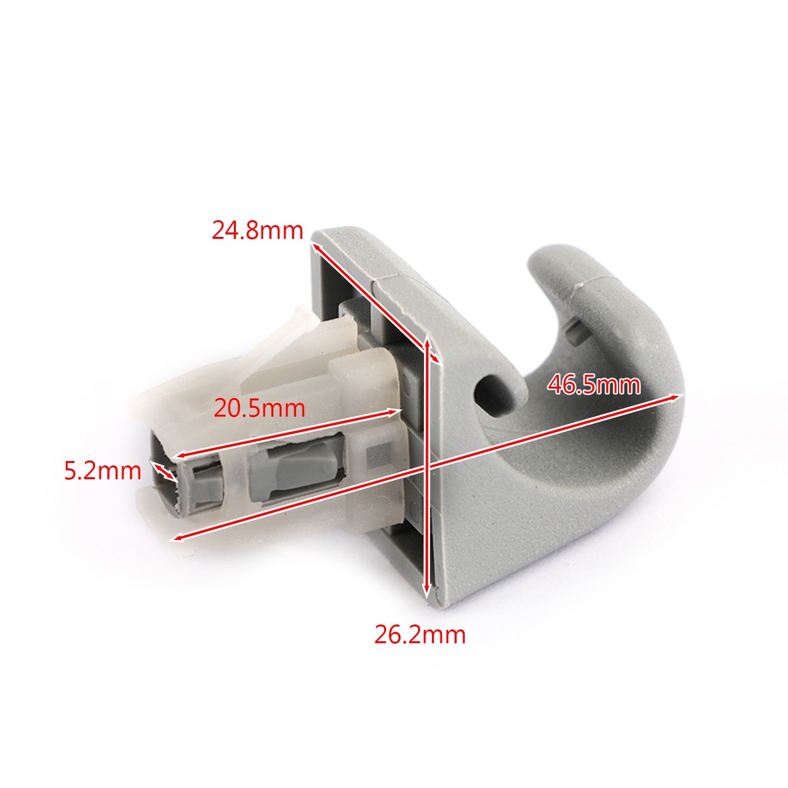 Gray Sun Visor Clip Fits For TOYOTA Camry Corolla Highlander RAV4 Prius Solara Generic