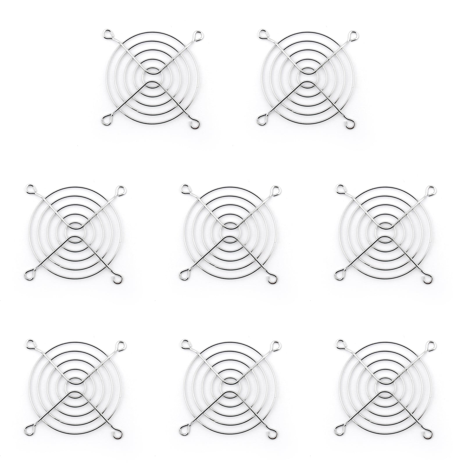 8 Uds 80mm cubierta de ventilador de red de hierro ventilador de CPU parrilla ventilador de refrigeración de ordenador 80x80mm AC/DC 