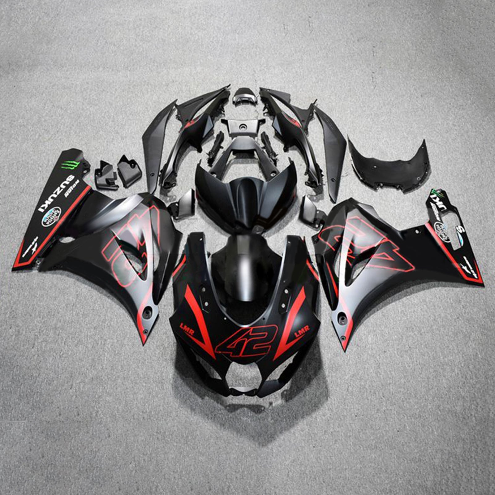 سوزوكي GSXR1000 2017-2023 K17 Fairing Kit هيكل السيارة بلاستيك ABS