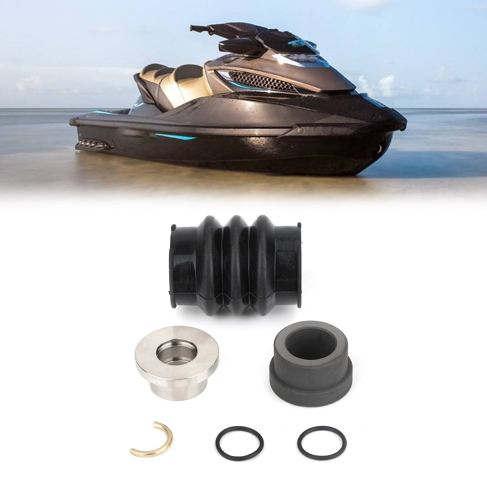 Kit de reparación y bota de reconstrucción de línea de transmisión de sello de carbono para Sea Doo 717 720 787 800 951