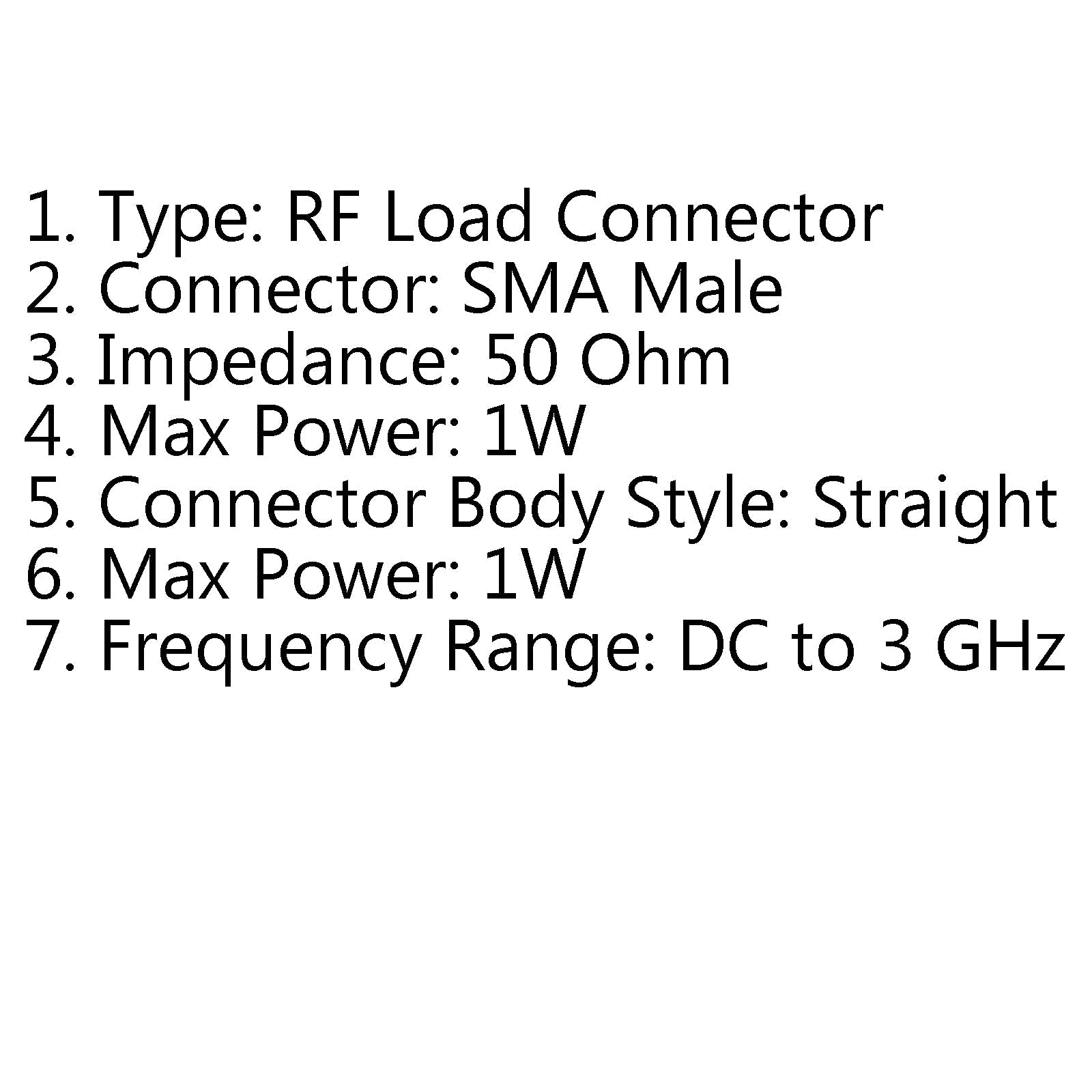 10 قطعة SMA ذكر التوصيل 1 واط RF الأحمال إنهاء محوري DC-3 جيجا هرتز 50؟؟ موصل