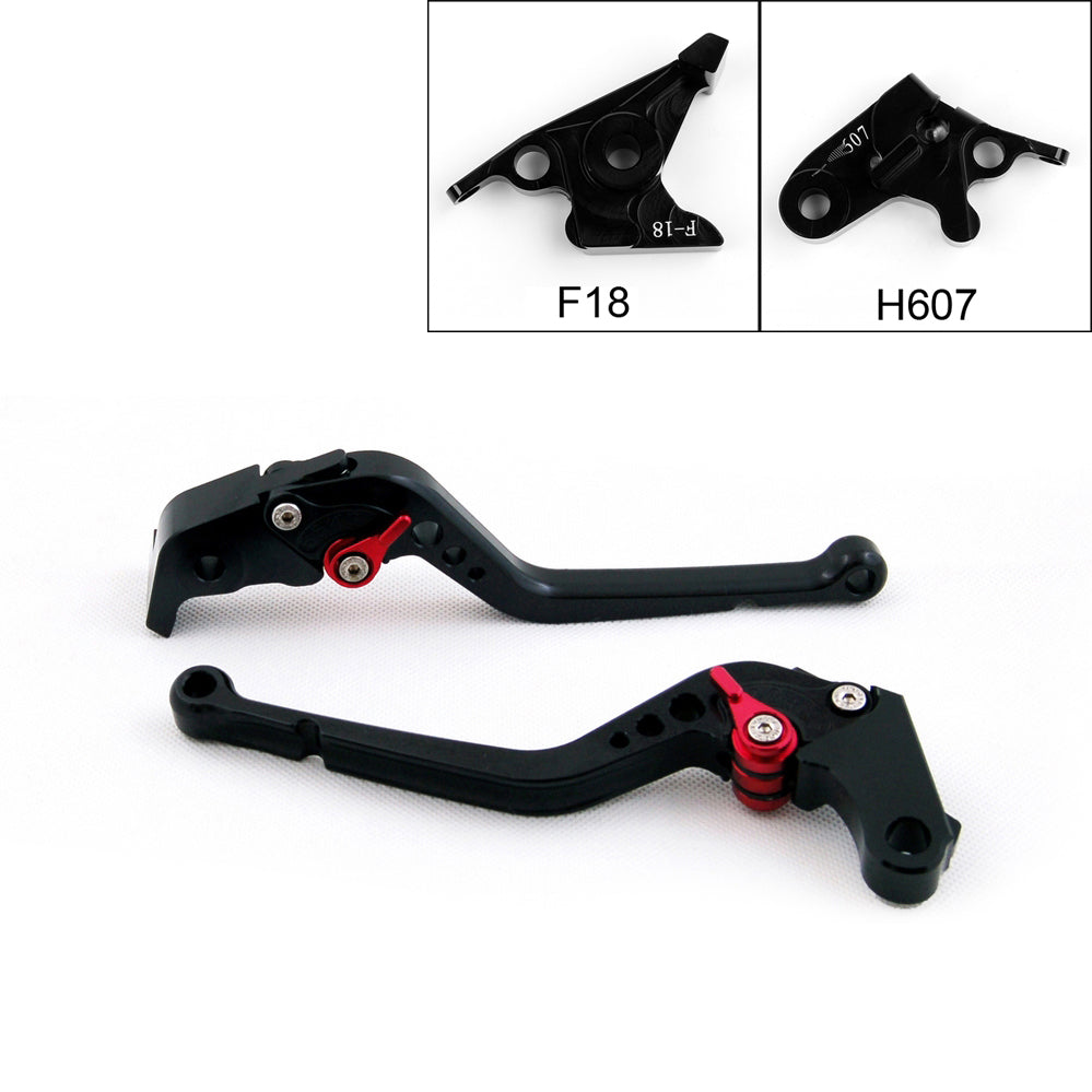 Long Brake Clutch Levers For Honda  07-13 CBR600F 11-13 CBF600/SA Black Generic