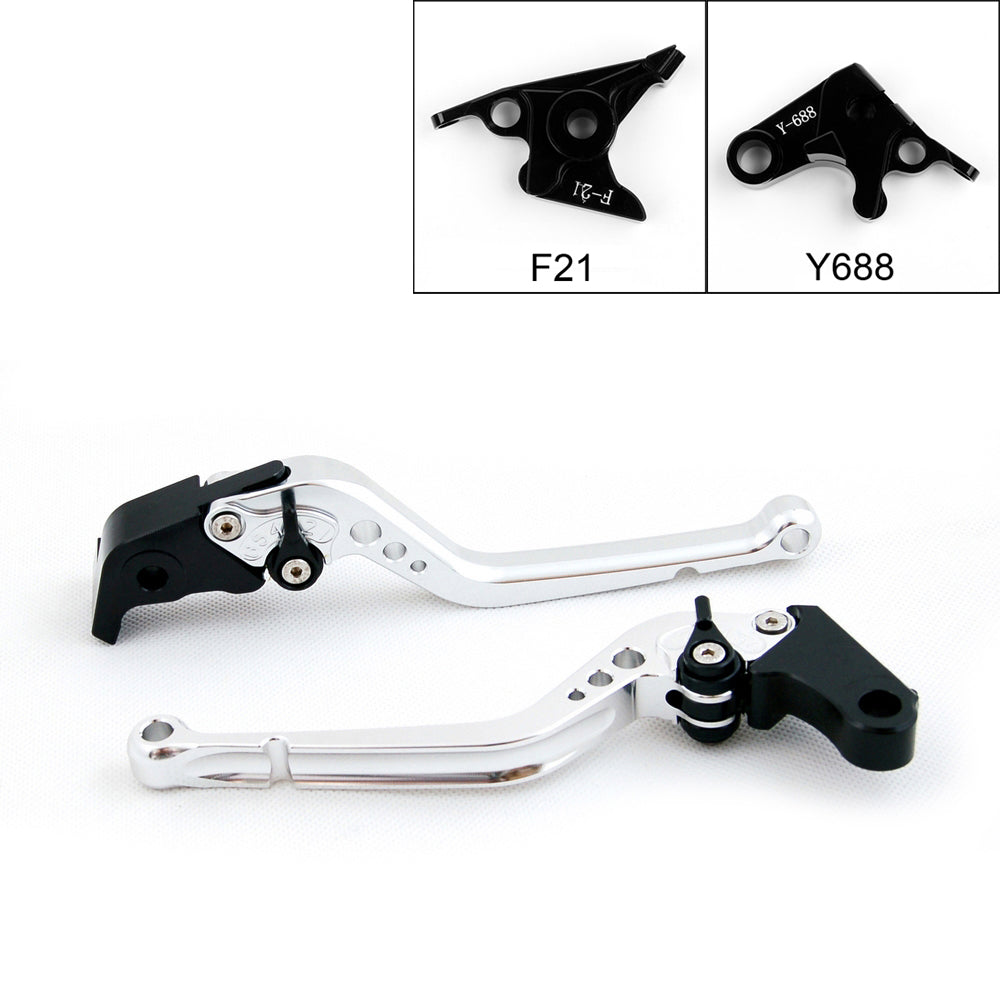 Long Brake Clutch Levers For Yamaha YZF 1000 R1 1999-2001 Black Generic