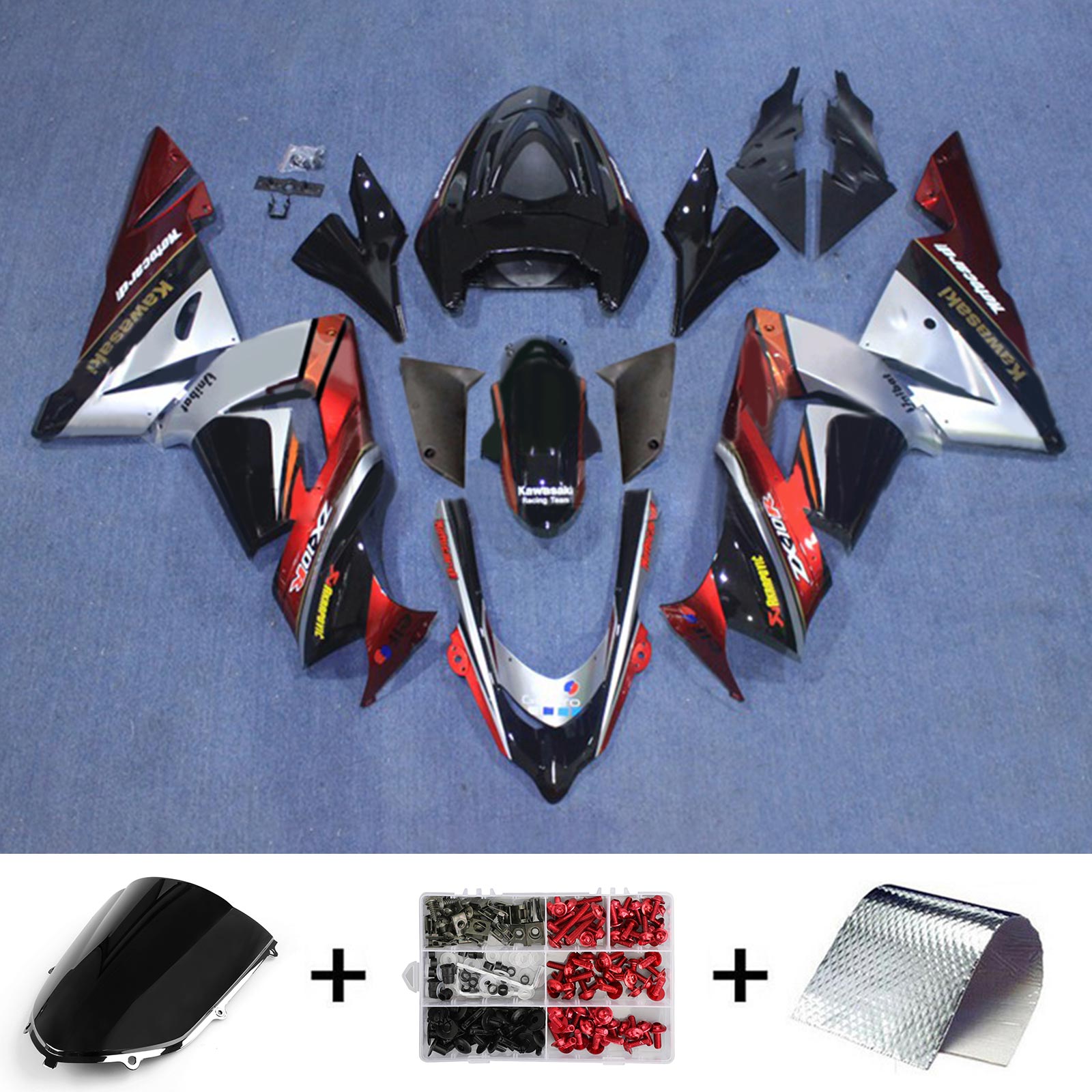 Kawasaki ZX10R 2004-2005 Fairing Kit Bodywork Plastic ABS