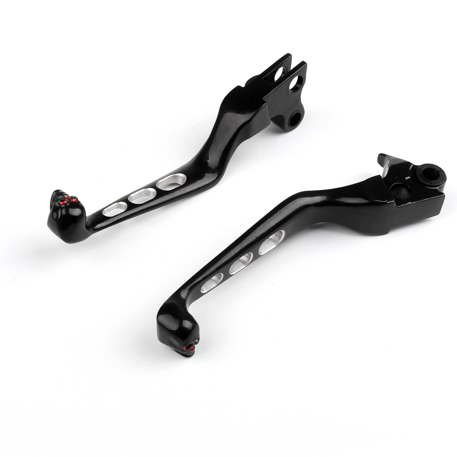 Brake Clutch Levers Edge Cut For Harley Softail Dyna Road King Black