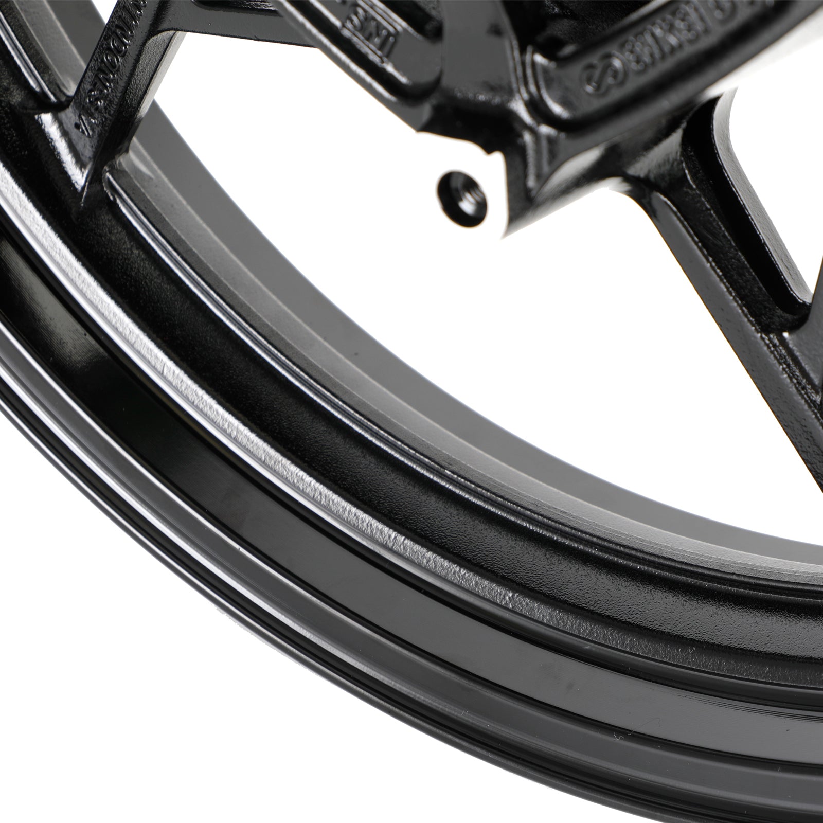 Glossy Black Front Wheel Rim For Kawasaki Z400 EX400 Ninja 400 ABS 2018-2022 Generic