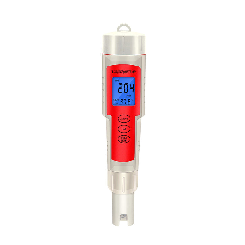 جهاز قياس درجة الحرارة الرقمي 4In1 PH/TDS/EC/قلم تحليل جودة المياه