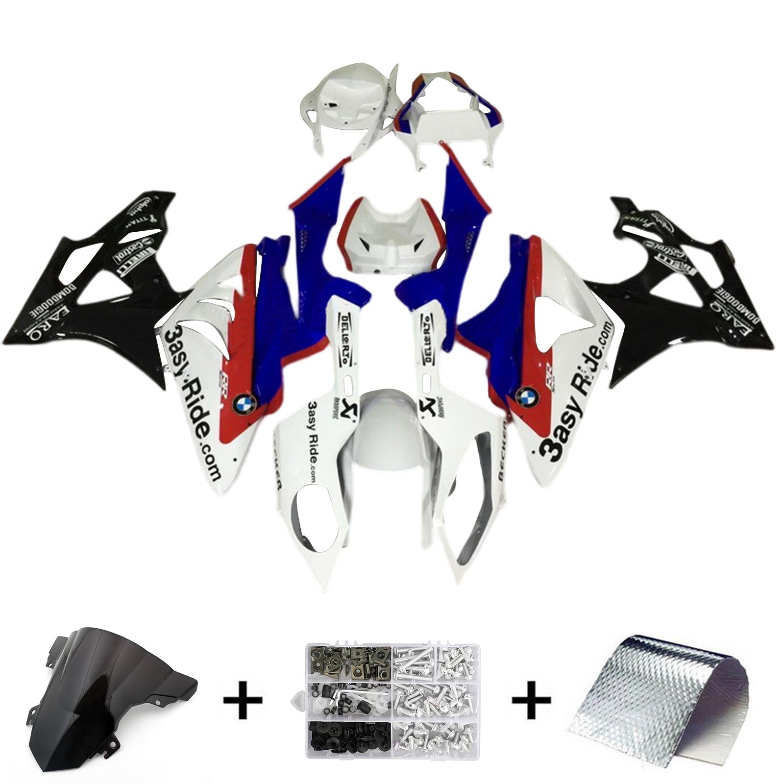 Amotopart BMW S1000RR 2015-2016 Kit Carenado Carrocería Plástico ABS