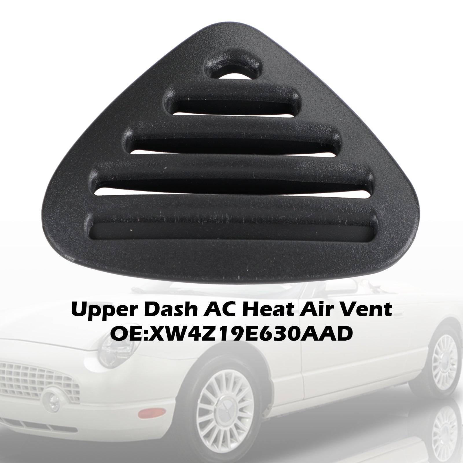 2002 Ford Thunderbird / 2000-2002 Lincoln LS Upper Dash AC Heat Air Vent Black XW4Z19E630AAD