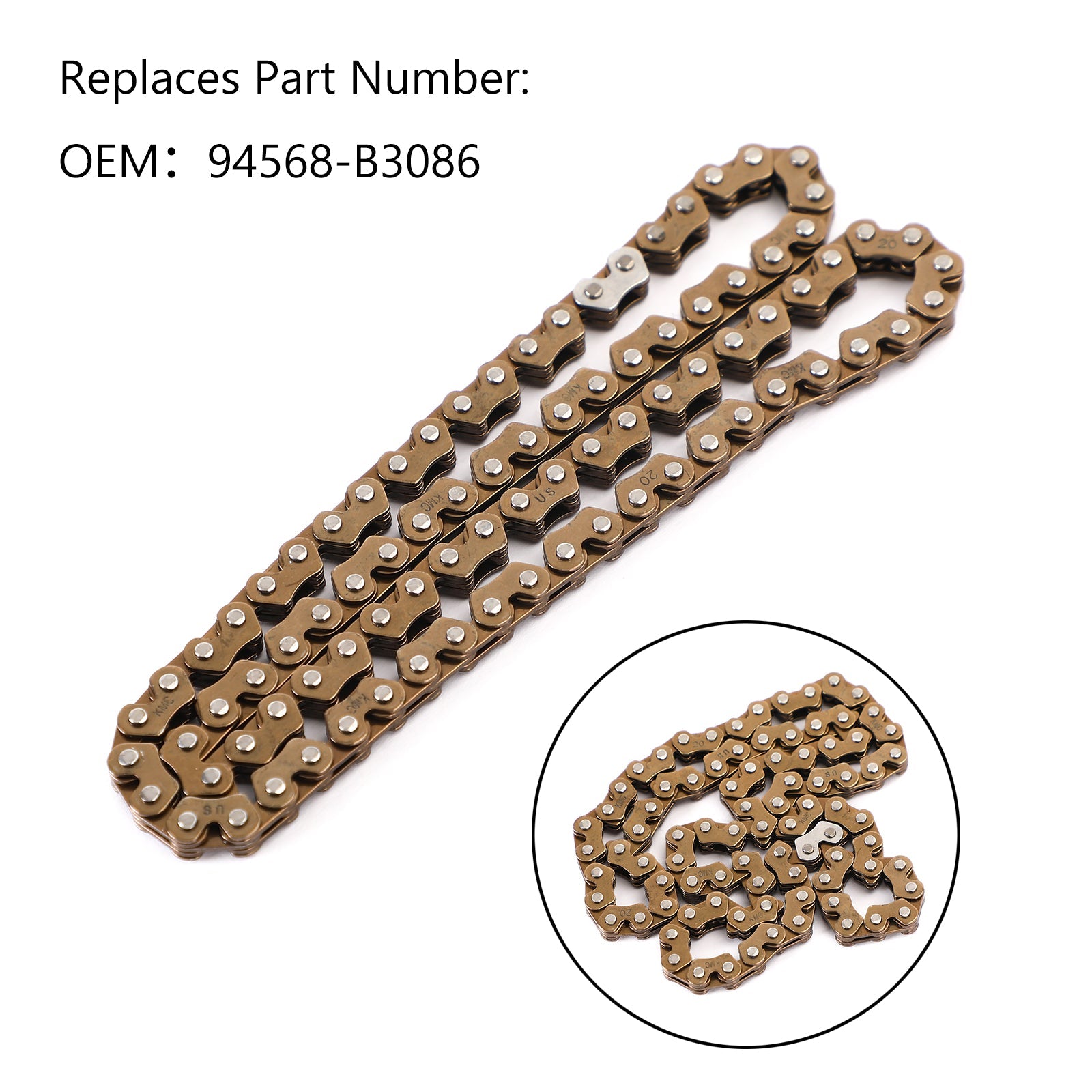 Timing Chain For 94568-B3086 Yamaha Ttr110 Ttr110E Ttr 110 Ttr 110E 2008-2021 Generic