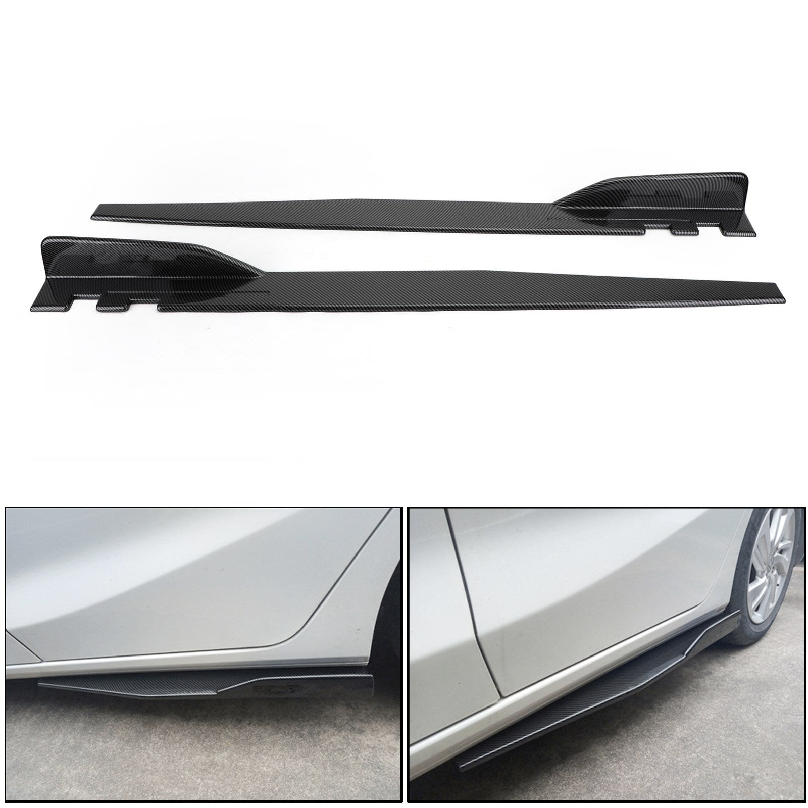 Honda Civic Accord S2000 Carbon Fiber Side Skirts Rocker Splitters Diffuser Winglet Wings Generic