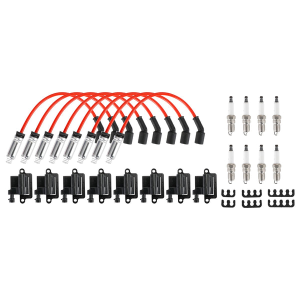 2004-2005 Workhorse Fastrack FT1801 FT1601 FT1461 FT1061 8 Pack Square Ignition Coil & Spark Plug Wire
