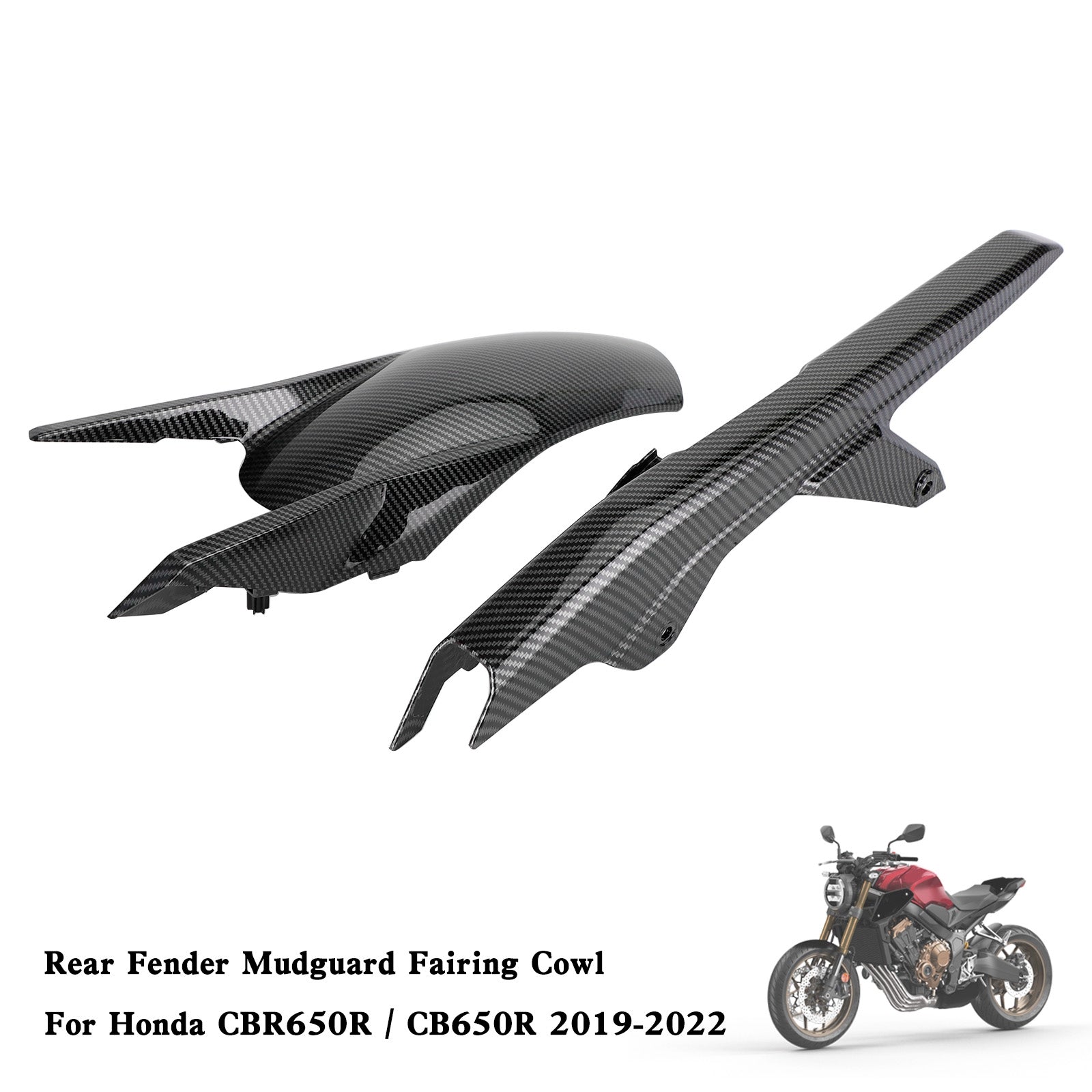 Guardabarros trasero carenado para Honda CBR650R CB650R 2019-2022