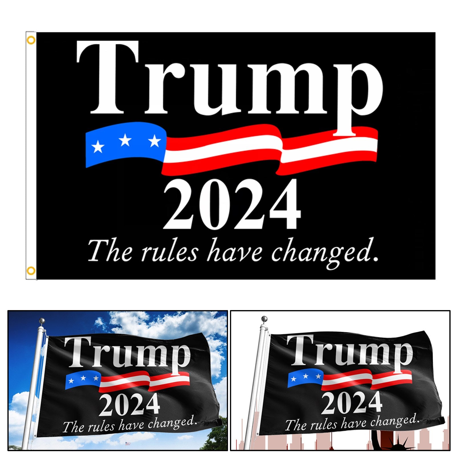 President Donald Trump Flag 2024 Keep Make America Great MAGA 3x5FT Banner