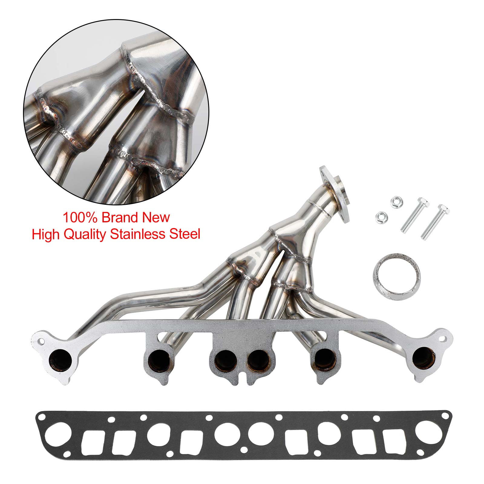 1991-1992 Comanche Cherokee Limited Wrangler Islander Exhaust Manifold Stainless Steel 4.0L V6