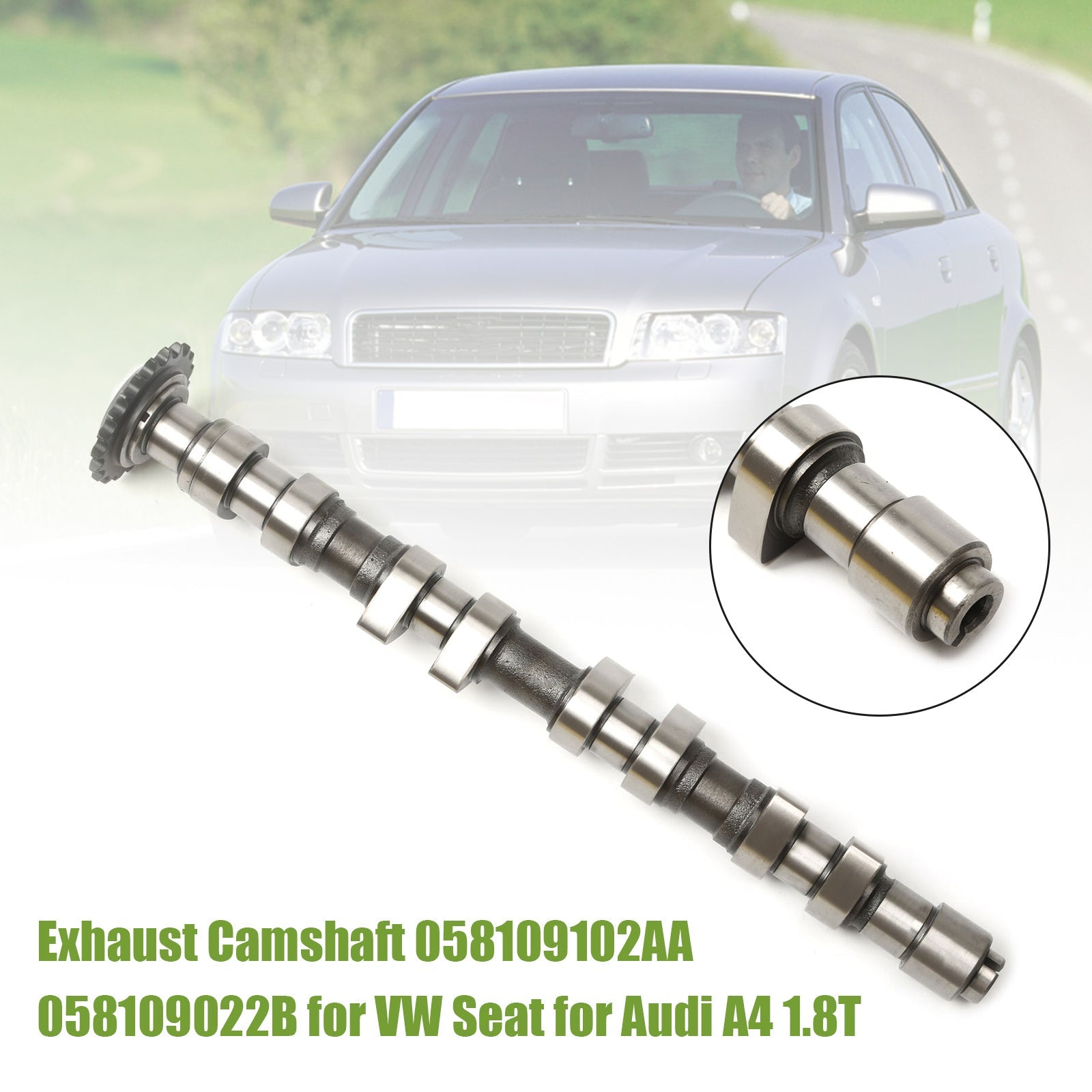 Volkswagen Beetle Cabrio 2003-2005 1.8T Exhaust Camshaft 058109102AA 058109022B