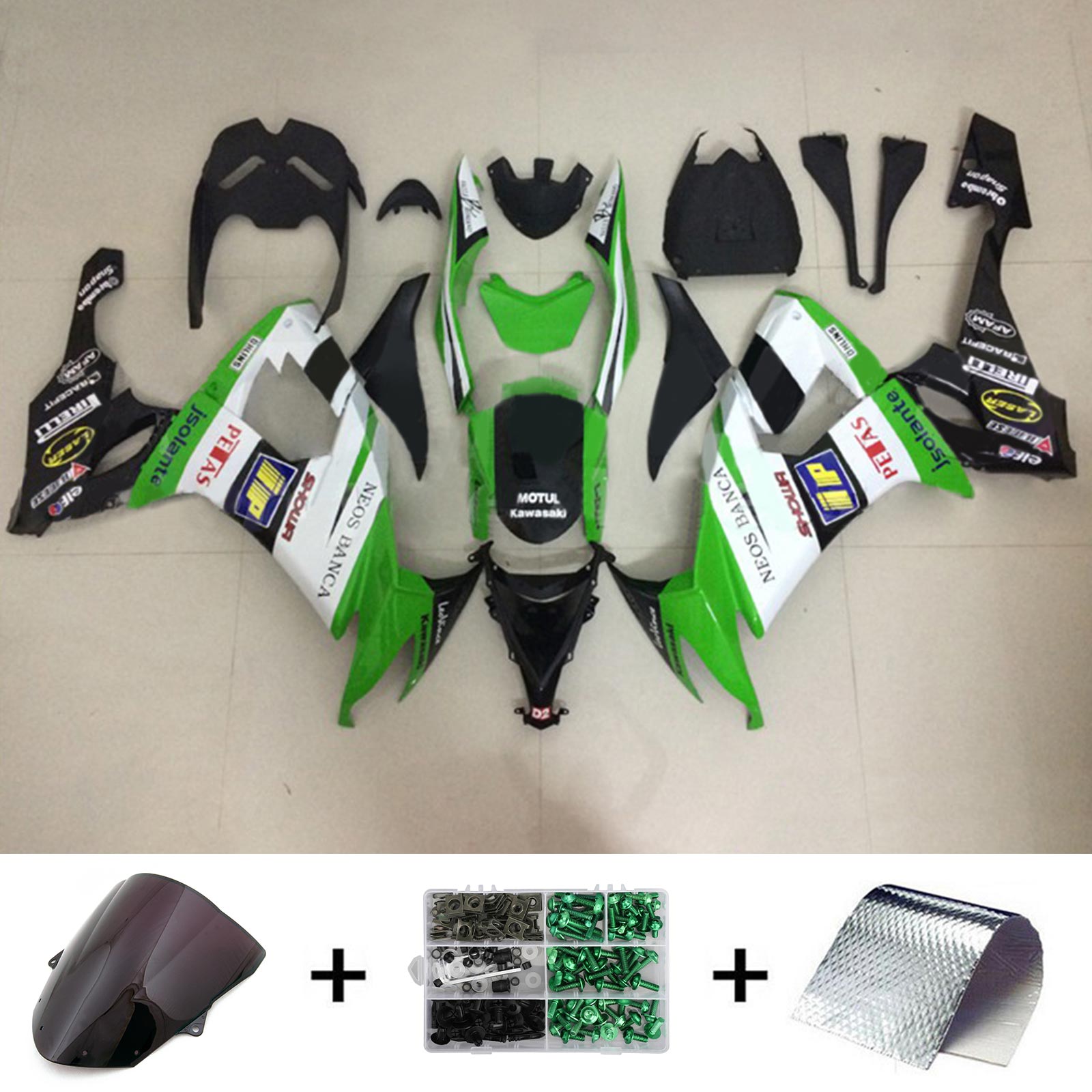 Kawasaki ZX10R 2008-2010 Fairing Kit Bodywork Plastic ABS