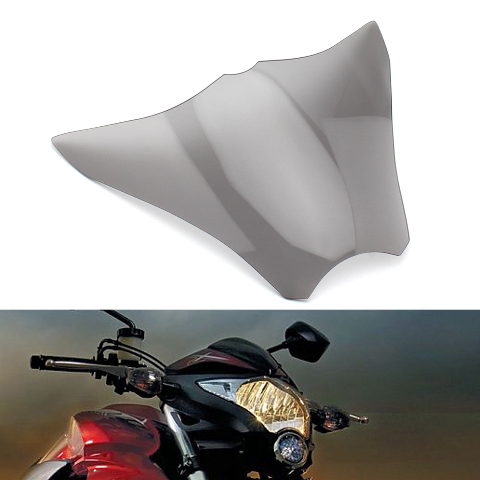 Front Headlight Lens Guard Protector Lamp Lens Fit For Honda Cb1000R 08-17 Smoke Generic