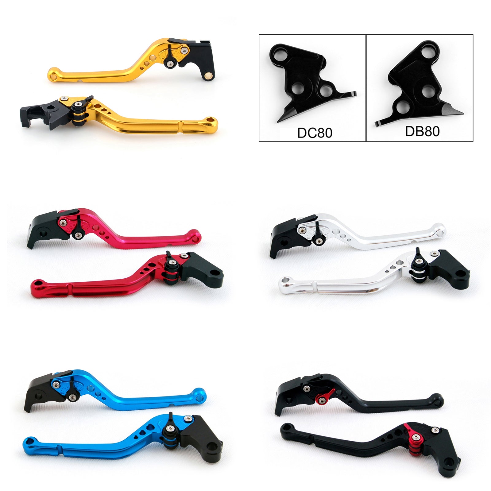 Brake Clutch Levers For Ducati MS4/MS4R M900 998/B/S/R 900SS/1000SS Black Generic