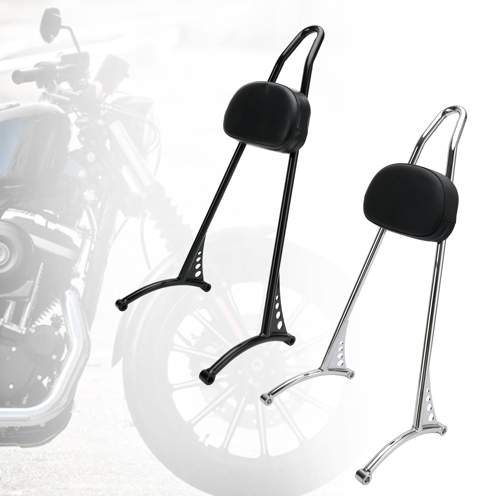 Respaldo de barra Sissy para pasajero para Sportster Iron 883 1200 XL 48 72 2004-posteriores