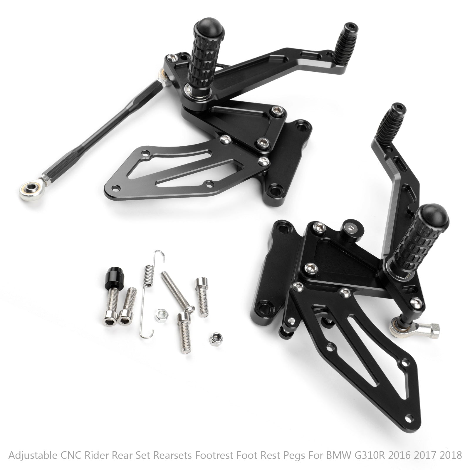 CNC Alu Rearsets Footpegs Fit for BMW G 310 R 2016 - 2019 (G310R K03) Generic