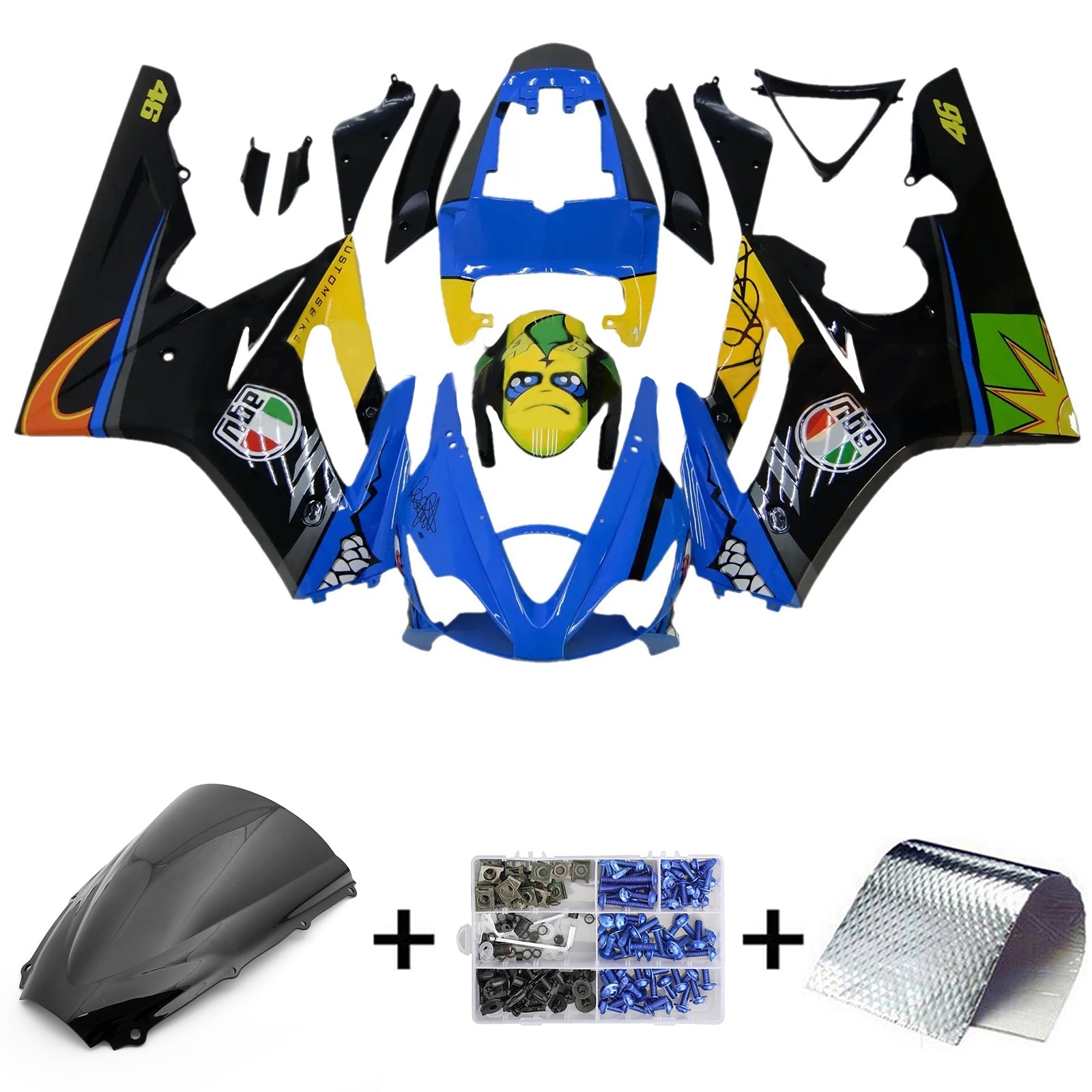 Triumph Daytona 675 2006-2008 Fairing Kit Bodywork Plastic ABS