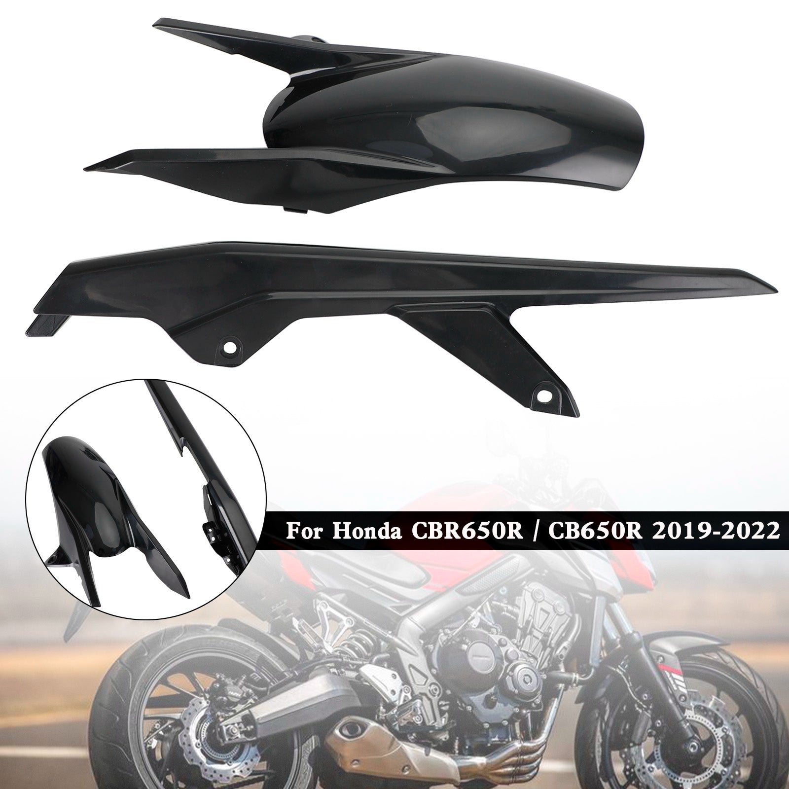 Guardabarros trasero carenado para Honda CBR650R CB650R 2019-2022