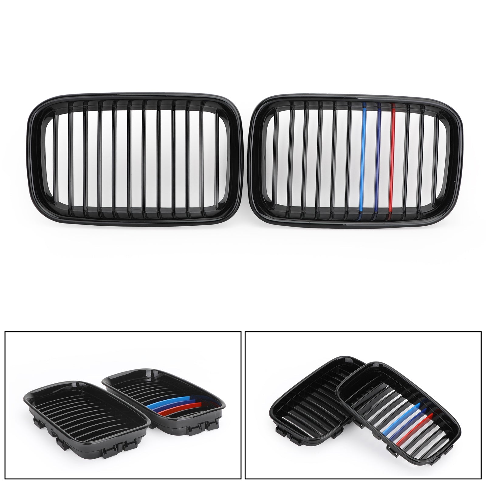 E36 1992-1996 BMW Front Kidney Sport Hood Grill Replacement Grille 318i 325i Generic