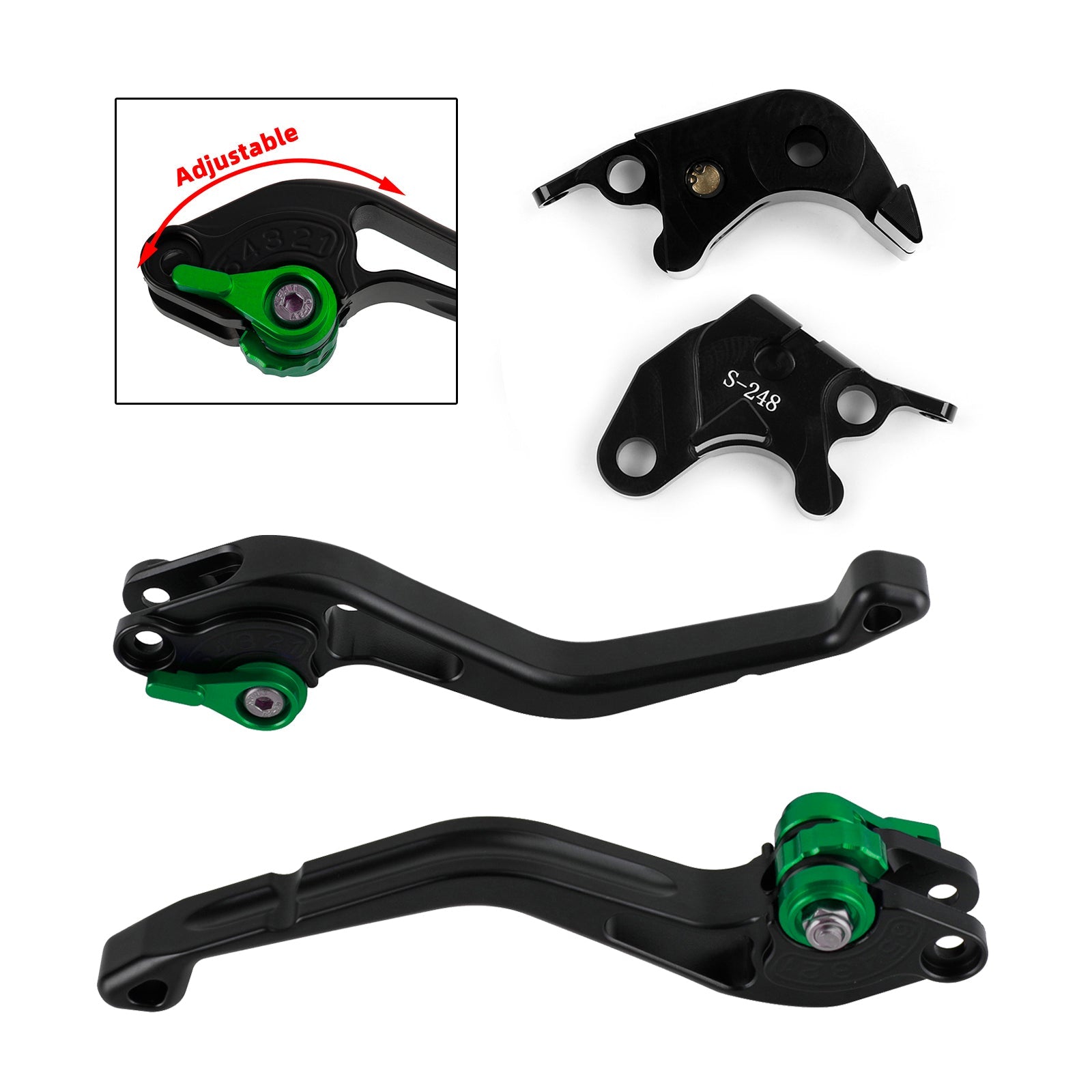 Suzuki GSXR600 GSXR750 2004-2005 NEW Short Clutch Brake Lever