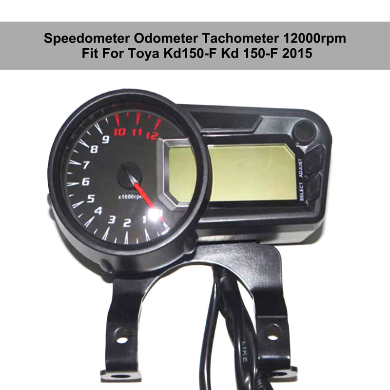 Toya Kd150-F = 2015 12000 RPM Velocímetro Medidor Tacómetro Odómetro