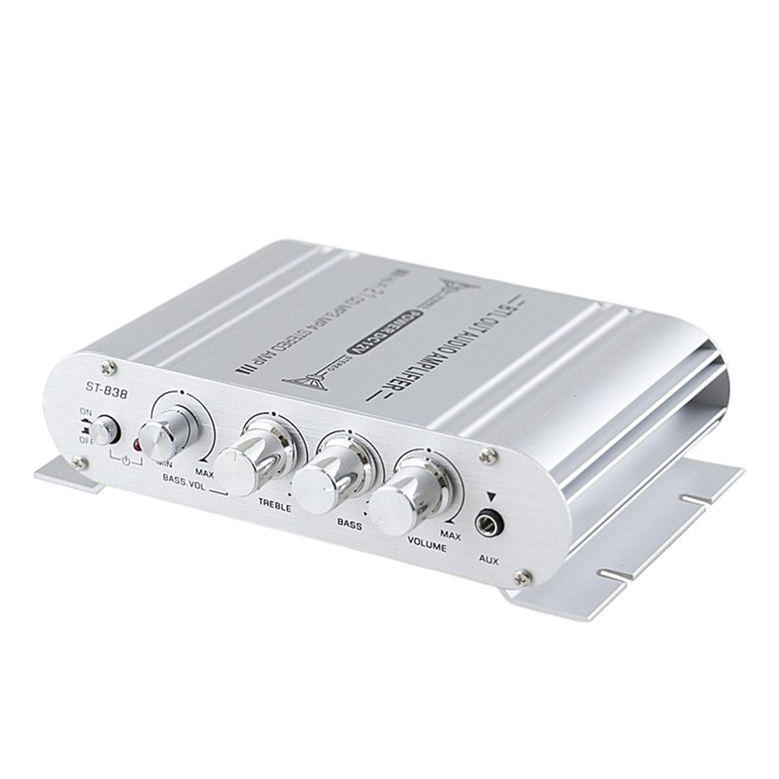 2.1 Canales 400W Hi-Fi Auto Estéreo 12V Car Audio Amplificador MP3 Radio Booster CA Market